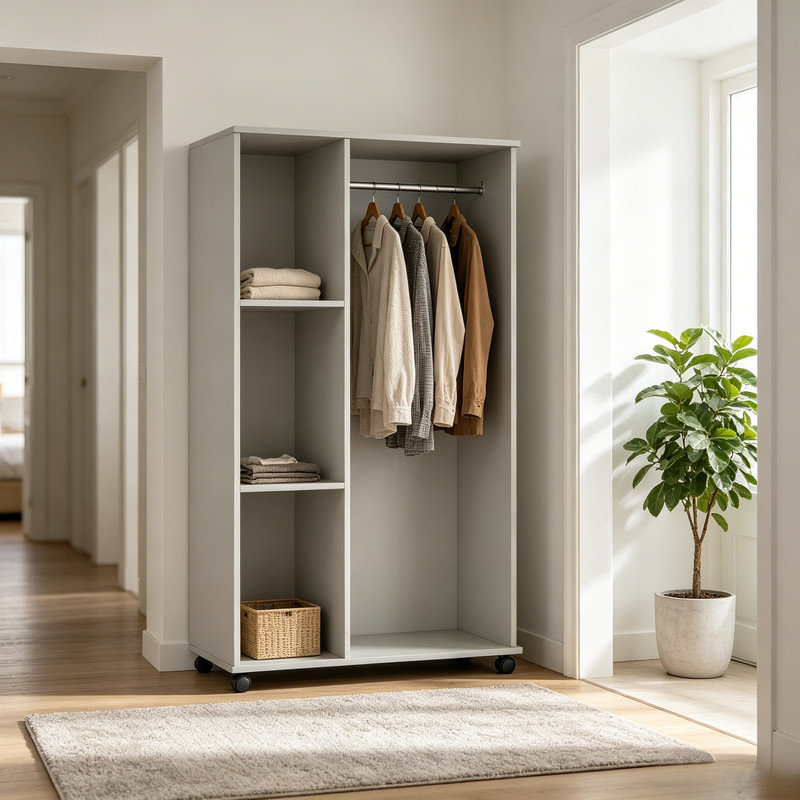 Particle Board / Chipboard Wardrobe, Gray