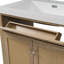 Meuble-lavabo de salle de bain avec double lavabo (grand lavabo), grand espace de rangement-309928142