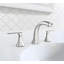 Robinet de salle de bain espacé à 2 poignées à 2 poignées en nickel brossé Findlay (valve incluse)