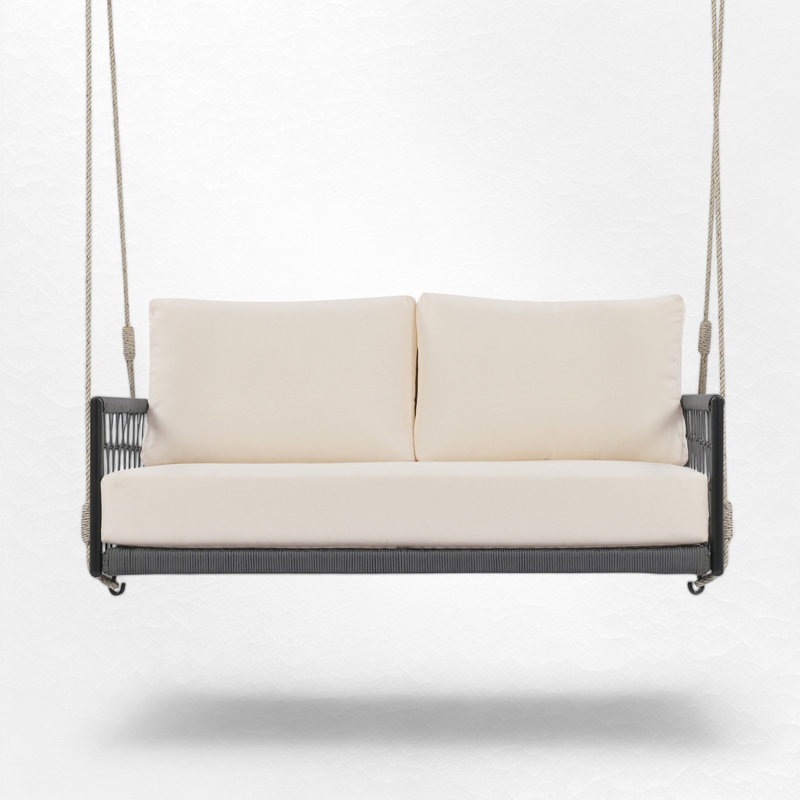 Balancelle Nykiah pour 2 personnes, Blanc / Btown, Beige