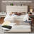 Modern Upholstered Platform Bed Frame with  Padded Adjustable Headboard, Top Storage Shelf and Built‑in Charging Station, No Box Spring Required-59327088-59327100