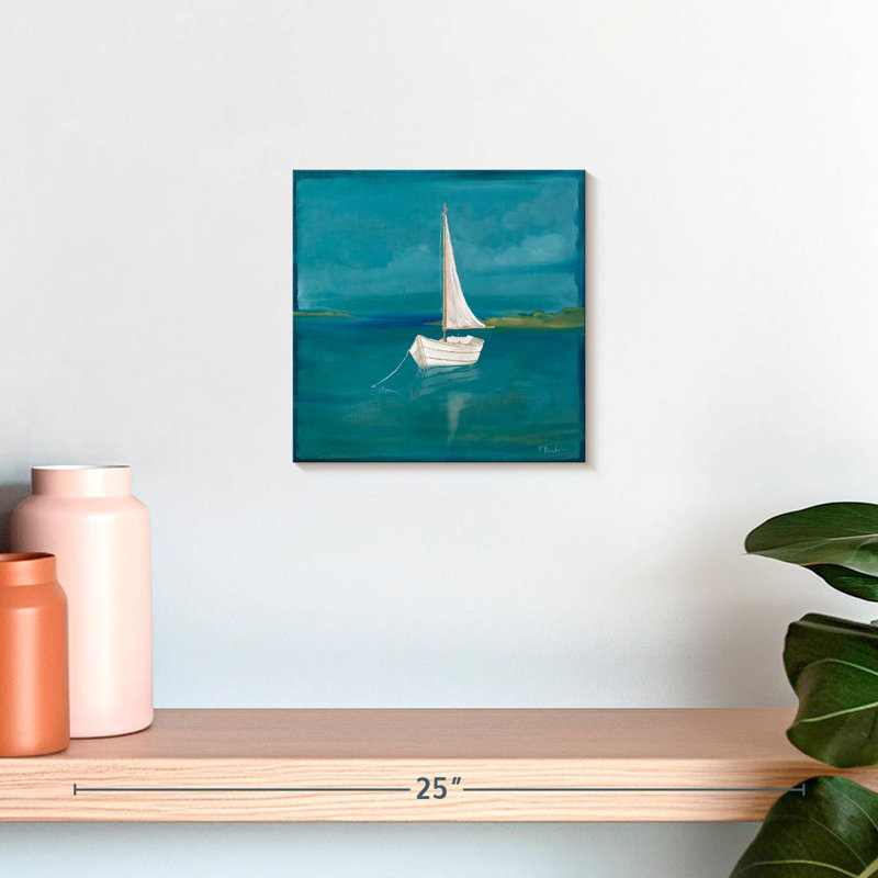 Mehar Square Sailboat I, 10" H x 10" W