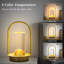 Ensemble de 2 lampes de table portatives d'extérieur, lampe de table sans fil 3 couleurs à intensité variable, petite lampe de table rechargeable pour le salon, la chambre, la terrasse, le restaurant, le bar et le camping