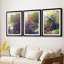 «Monet's Landscape IV», reproduction encadrée sur mesure de qualité supérieure mate - 3 pièces-743082373-743082375