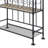 Kaleesha Wine Bottle & Glass Rack in Oak and Sandy Black