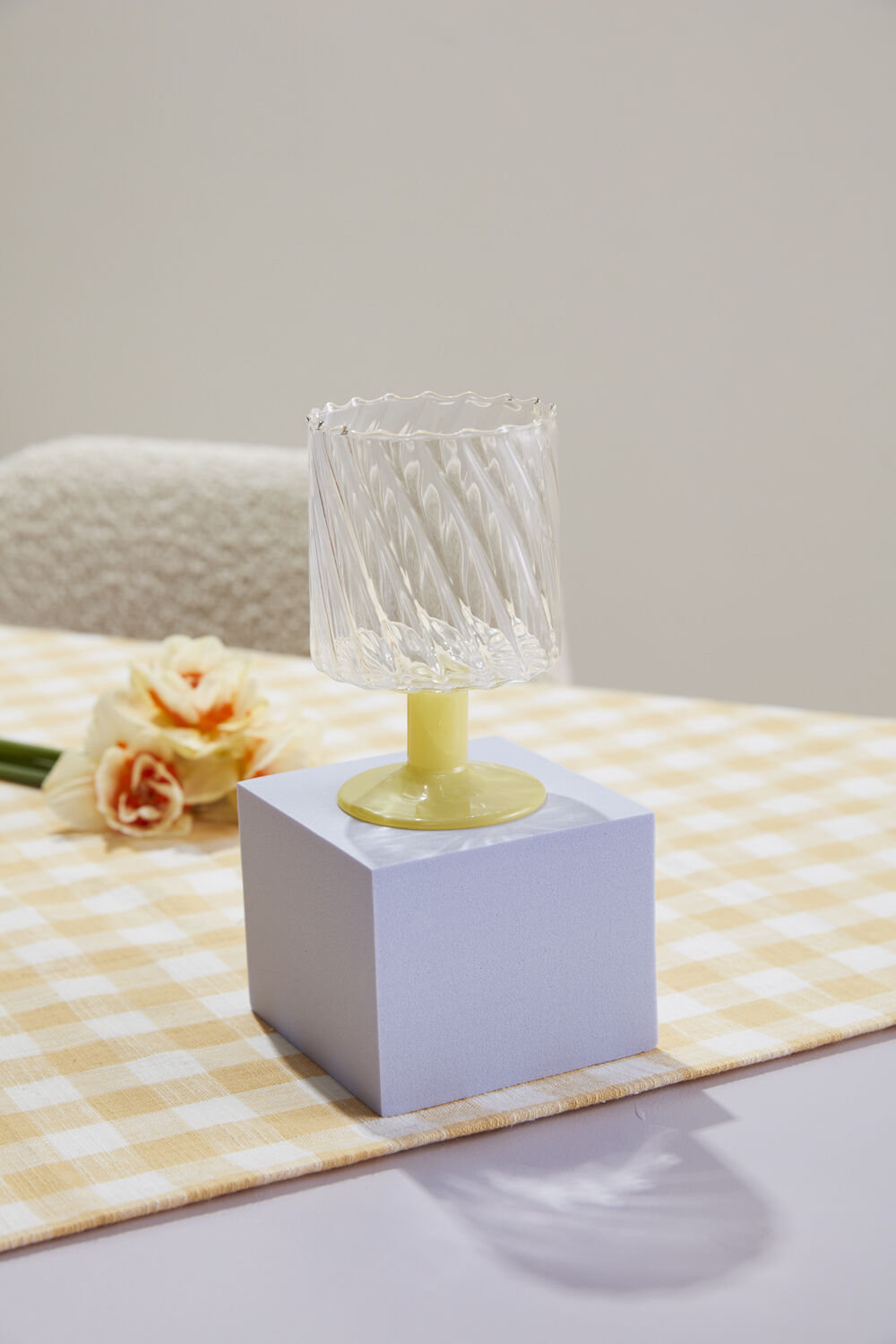 Wine Glass, Amber