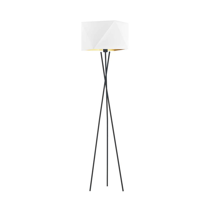 Fitzsimmons 163cm Tripod Floor Lamp, Black, White