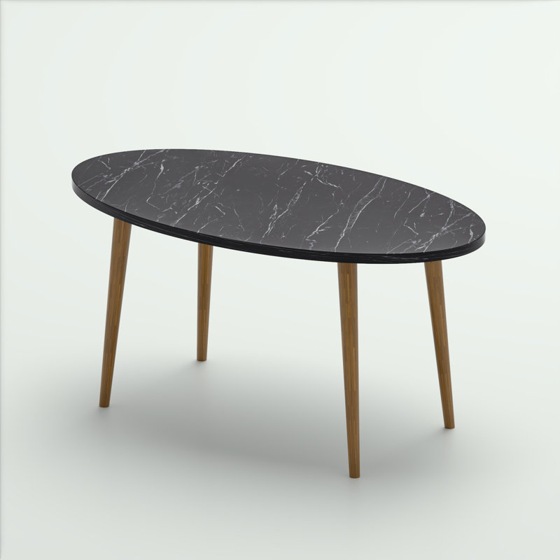 Valerie 35cm Console Table, Black Marble