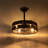 18.5" Coastal Boho Rattan Caged Ceiling Fan With Light Kit and Remote Control-129067985