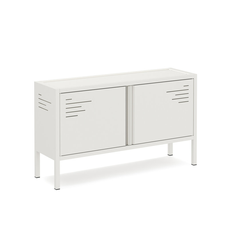 Crédence de rangement l 47 po, Blanc