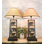 Ensemble de 2 lampes de chevet en métal noir