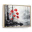 Bianchina, forêt monochrome rouge minimaliste II - forêt, art mural-544809382-544809389
