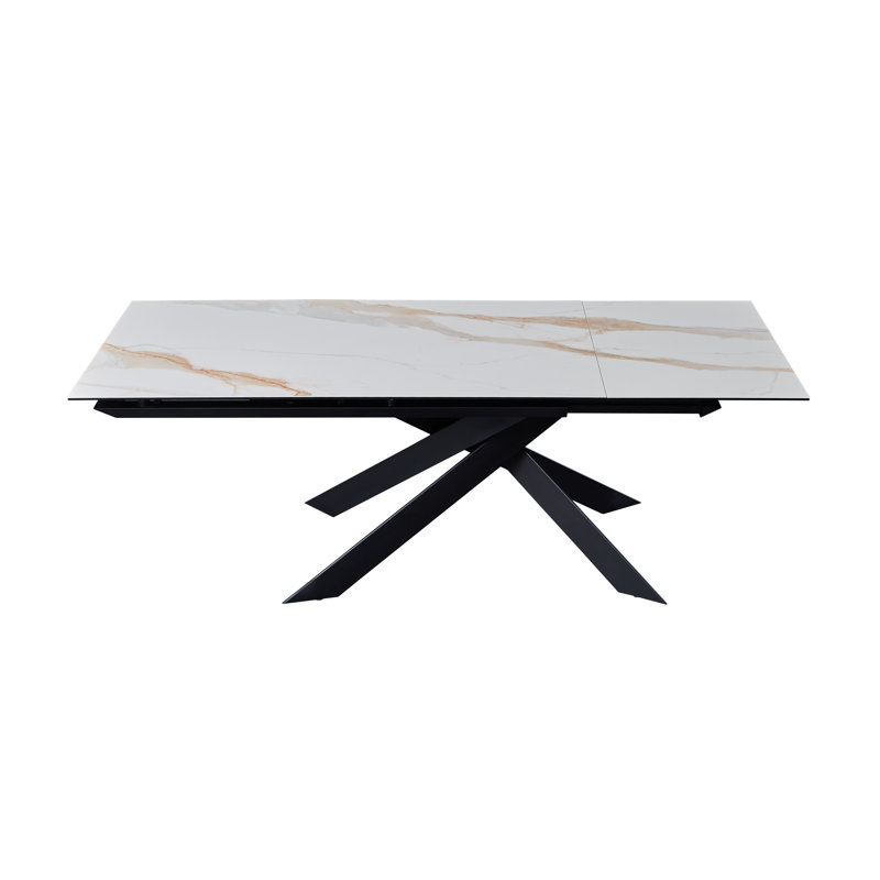 Table de salle à manger extensible à piédestal