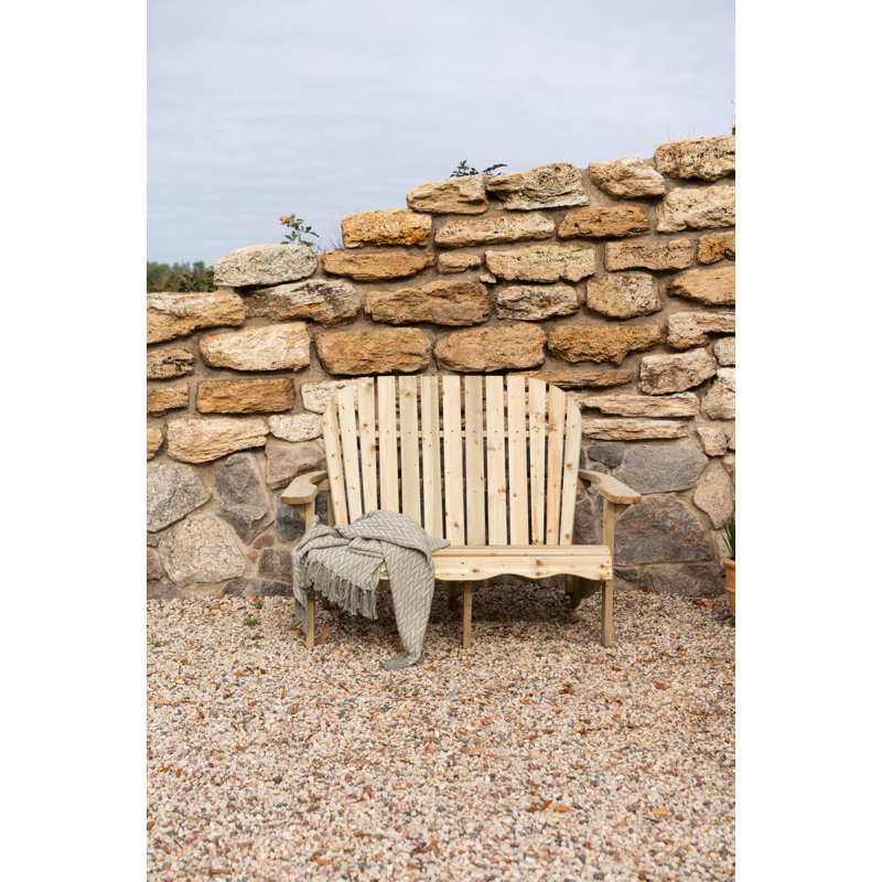 Delphina Solid Wood Spruce Outdoor Bench