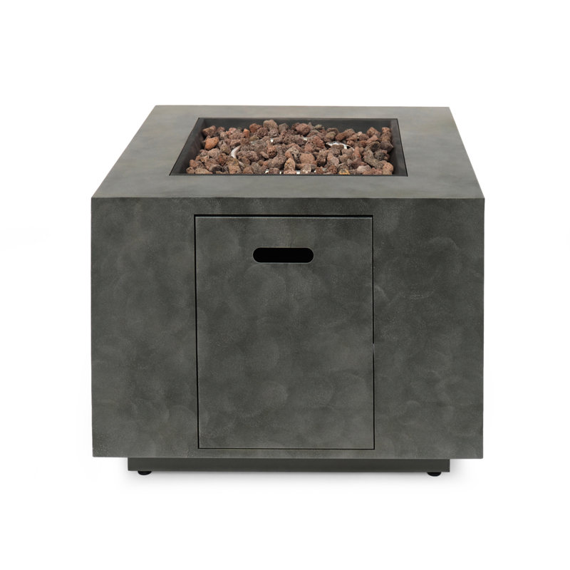 Square Fireplace With 50K - Iron Quality, Rust-, Matte 50,000 Decorative