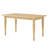 55" Natural Wood Dining Table,  Solid Wood Look Dinner Table for 2-4 People,  Rectangular Farmhouse Kitchen Table with Classic Turned Legs for Kitchen, Dining Room & Breakfast Nook