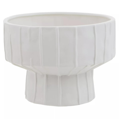Arianis White Earthenware Table Vase