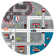 Carousel Kids Racetrack Area Rug In Grey / Ivory