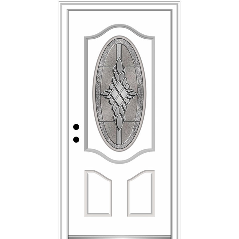 Porte d'entrée avant en fibre de verre Grace, Droite / vers l'intérieur