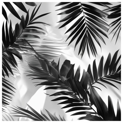 Palm Leaf Silhouette Blankets