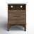  Mid-Century Modern Nightstand Set with Open Shelf and Charging Station Set of 2-1258206355