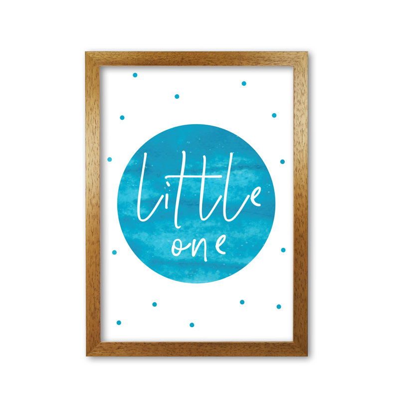 Little One - Painting, Honey Oak Frame, 30 cm H x 21 cm W x 5 cm D