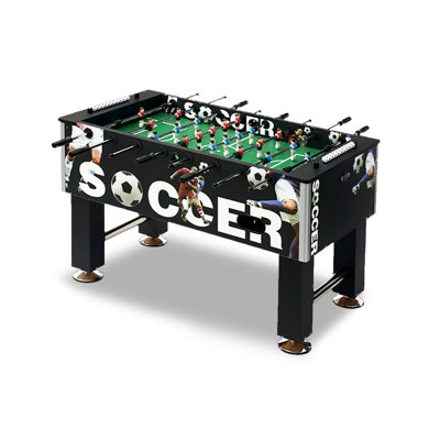 Tables de soccer rectangulaire noir et blanc en bois manufacturé + métal