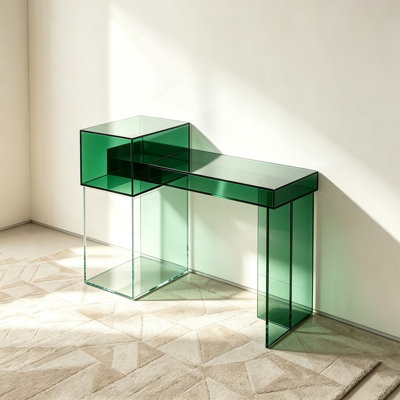Console de hall d'entrée en acrylique transparent