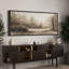 "Neutral Toned Forest Landscape", très grandes photos, impression sur toile encadrée-120284265-120284266