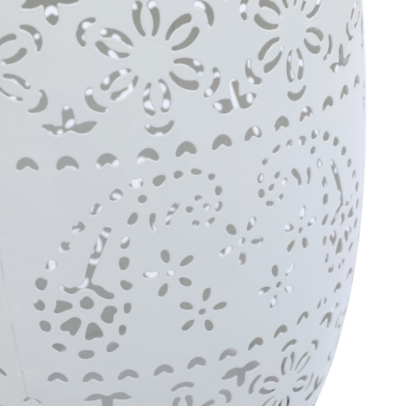 Table d'appoint solaire en fer blanc, polyvalente pour le bureau et le jardin, table en forme d'étoile avec panneaux lumineux améliorés, couleur, fonctionne bien dans les espaces intérieurs et extérieurs