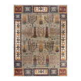 One-of-a-Kind Rectangle 9' X 11'9" Hand Knotted Area Rug