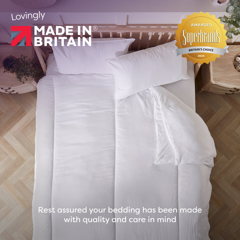 Slumberdown All Seasons 13 Tog (4.5 Tog + 9.5 Tog) All year round Machine washable Duvet, Super King (220x 260cm)