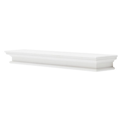 Tablette flottante en bois d'acajou massif