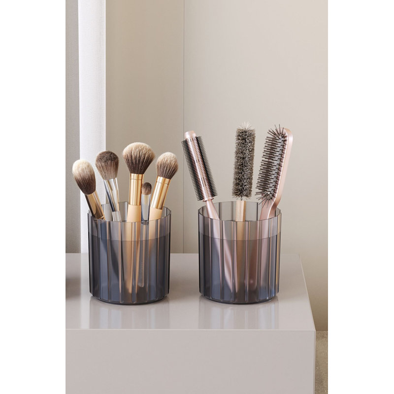 Ensemble de maquillage (2 pièces), Gris transparent