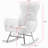teddy fabric rocking chair