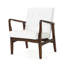 Fauteuil club moderne en similicuir Mid Century