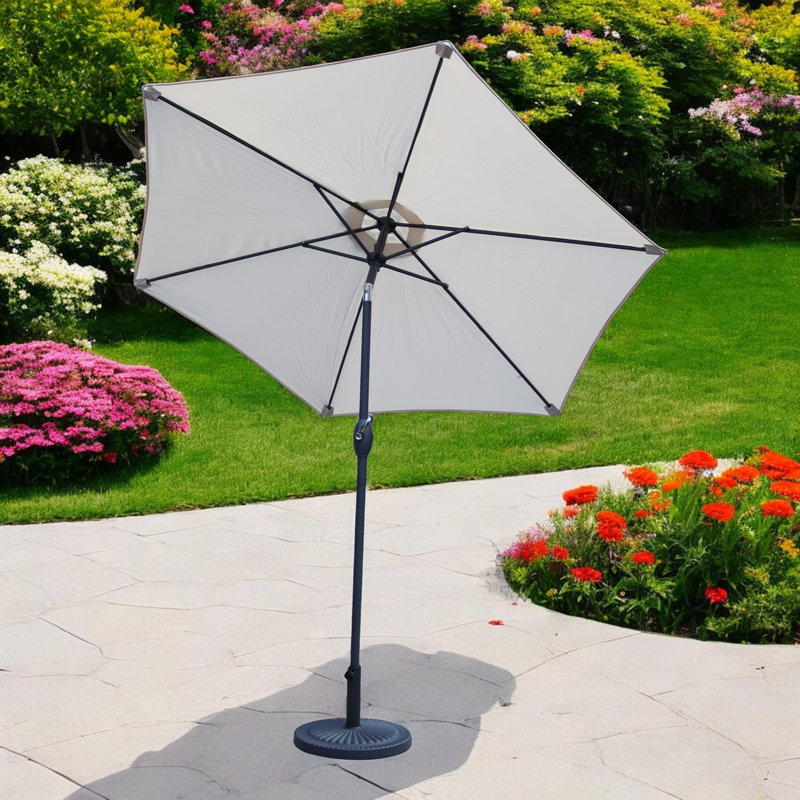 2.5m Traditional Parasol, Ivory