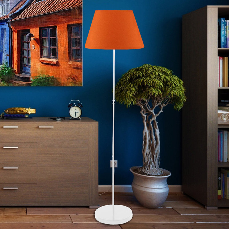Lampe sur pied 56 po Jaemie, Orange