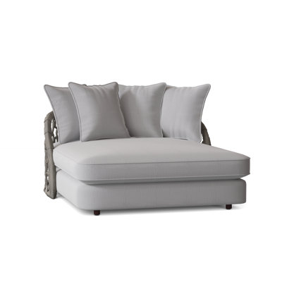 Bali 57 " W Wicker Patio Daybed with Cushions