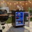 Akoah Outdoor Modular 2.2 Cubic Feet Mini Fridge, Freestanding with Wheels & LED