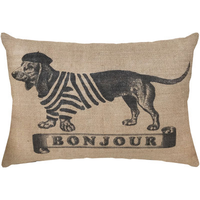 Zamarripa Jute / Sisal Reversible Throw Pillow