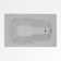 60" L x 36" W Drop In Air Acrylic Bathtub with Reversible Drain in White