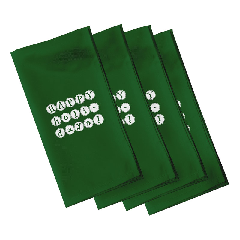 Mitre Polyester Casual Napkins, Green