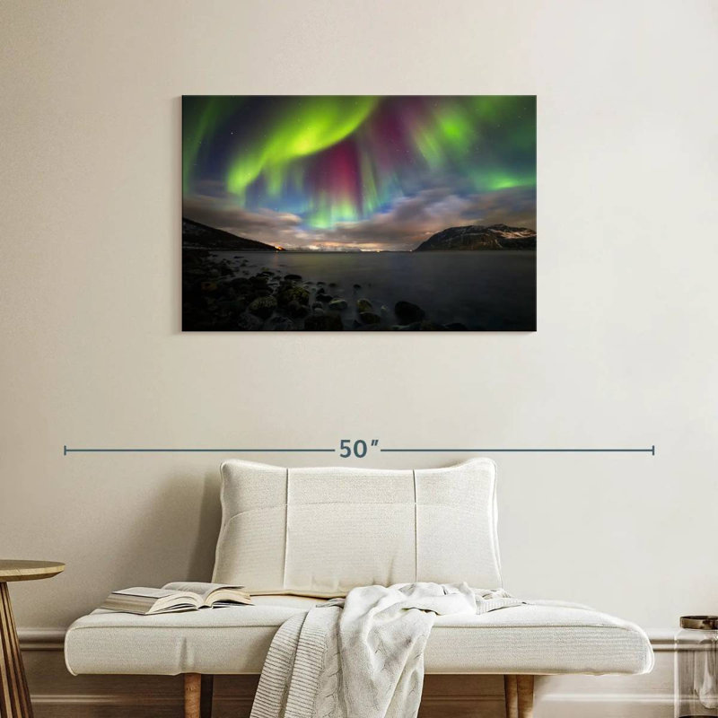 Alvord Magical Harstad Northern Lights, 24" H x 36" W