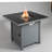 25" H X 30" W Steel Outdoor Fire Pit Table With Lid-1278056533