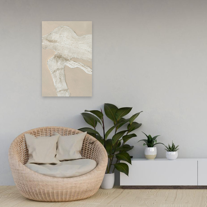 Art Shape 1 - Abstracts Sets Neutral Art, 24" H x 16" W