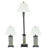 Timeless Abode Slate 3-Piece Floor and Table Lamp Set