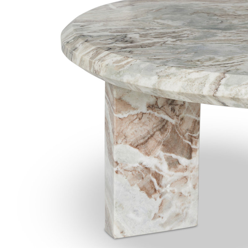 Dakota Marble Coffee Table, White