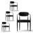 Upholstered Chenille Dining Chairs with Arms-304914996-310175484