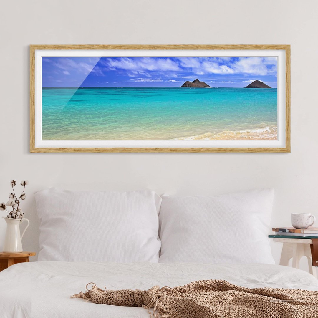 Picture With Frame - Paradise Beach - Panorama Landscape - B